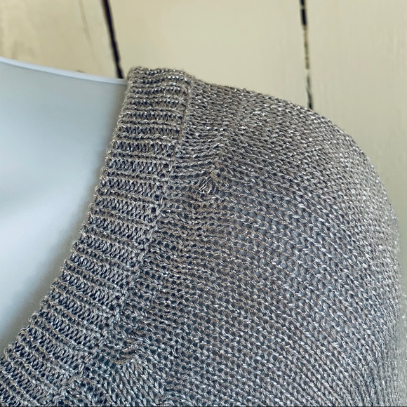 Gray Cupio Sweater with Shimmer SZ S - Picture 8 of 11